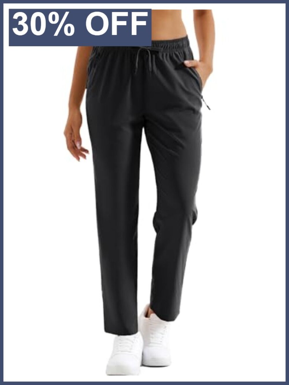 Women's Hiking Pants Lightweight Quick Dry UPF 50 Water Resistant Elastic Waist